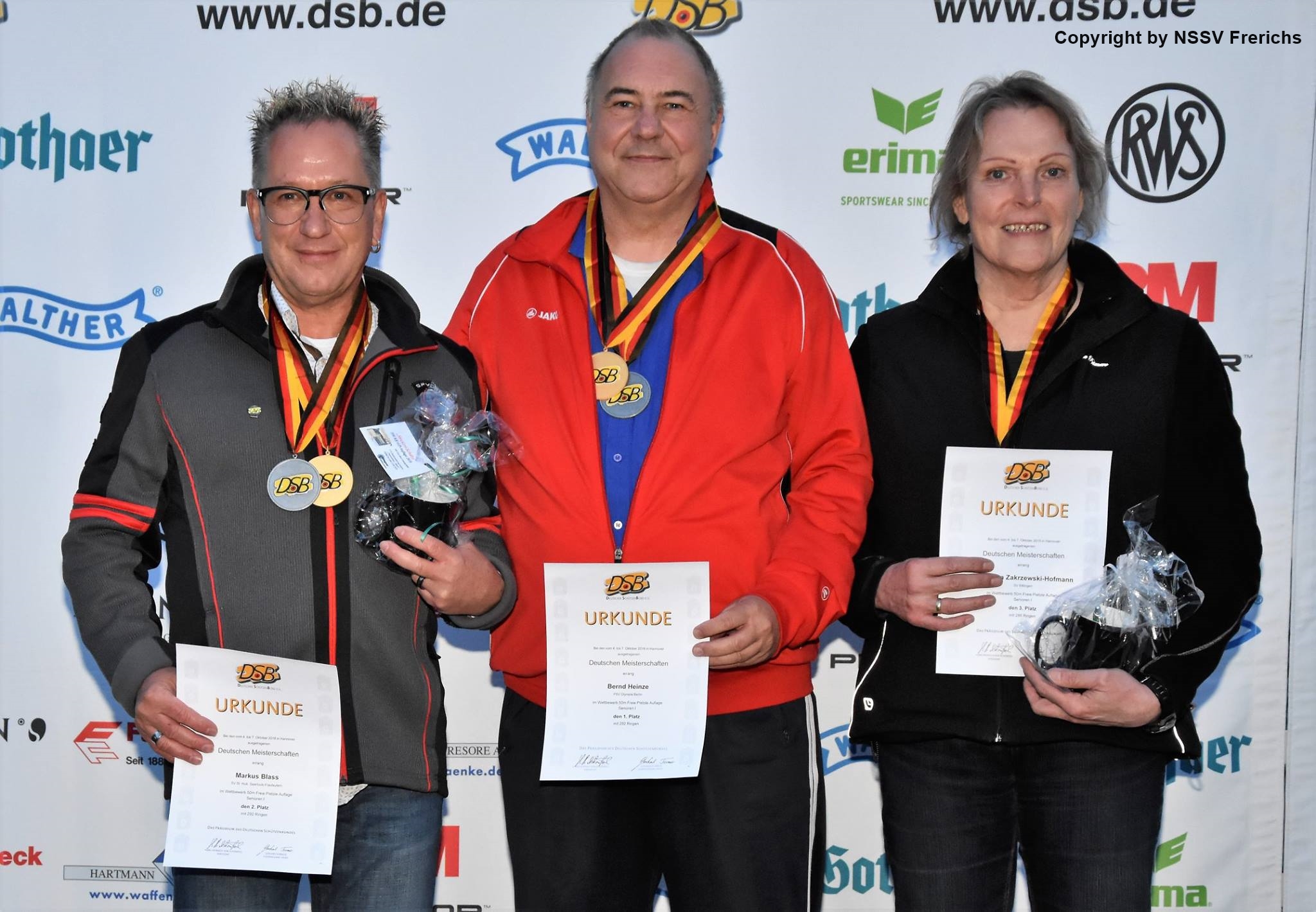 Deutscher Meister 50m Pistole Auflage Bernd Heinze
Bild: NSSV Frerichs